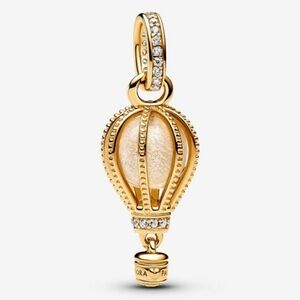 Authentic Pandora Sparkling Clear Hot Air Balloon Dangle Charm
